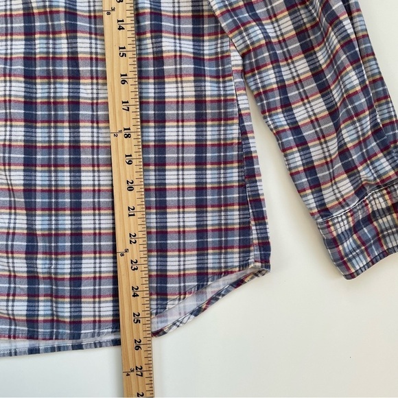 Vintage Disney Store Blue White Plaid Winnie the Pooh Corduroy Shirt Medium - Picture 8 of 8